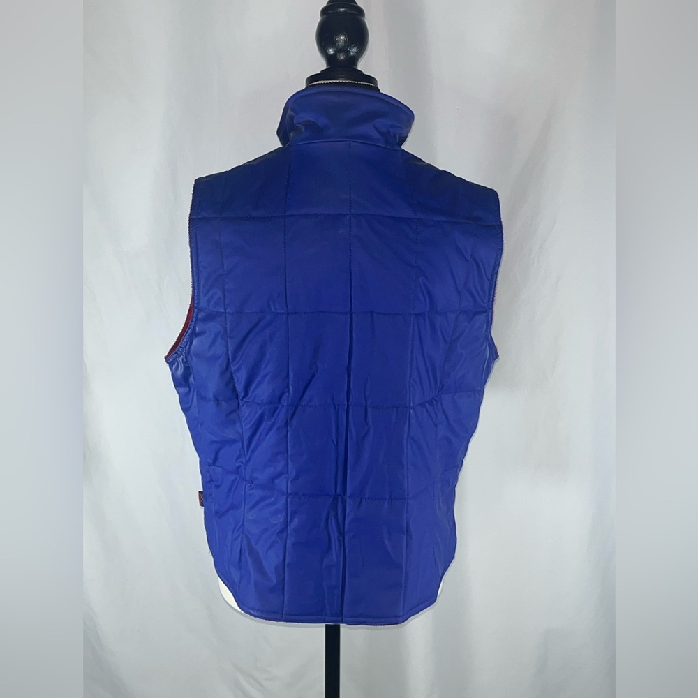 Wrangler 20x Reversible Blue Waterproof/Red Fleece Full Zip Men’s Puffer Vest - Picture 5 of 12